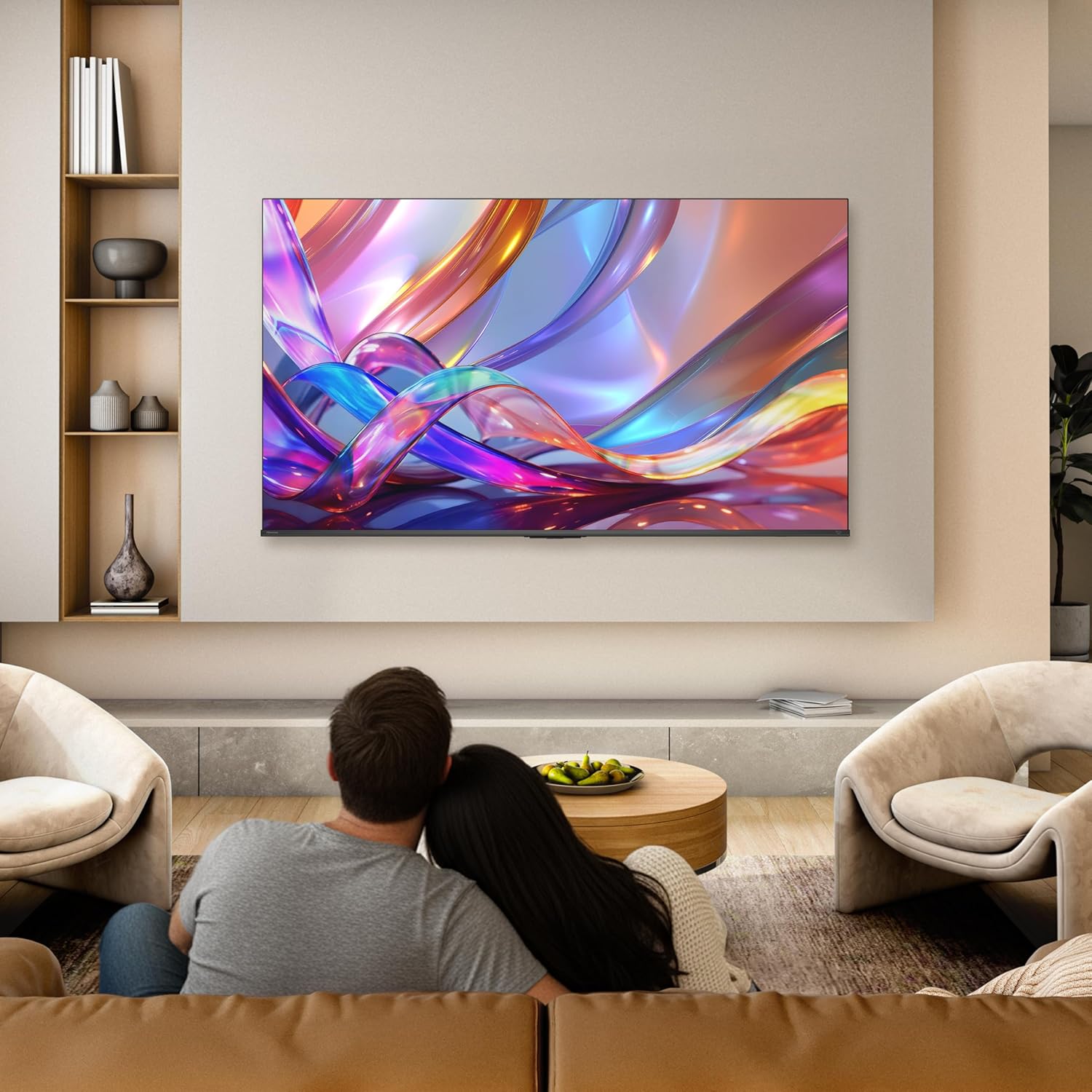 Hisense televisión QD6S Pantalla 65“ Pulgadas, QLED 4K Smart TV，AI 4K Upscaler,Dolby Vision·Atmos，Modo de Protección Ocular，Game Mode Plus，Fire TV【Patrocinador Oficial de FIFA World Cup 2026™】
