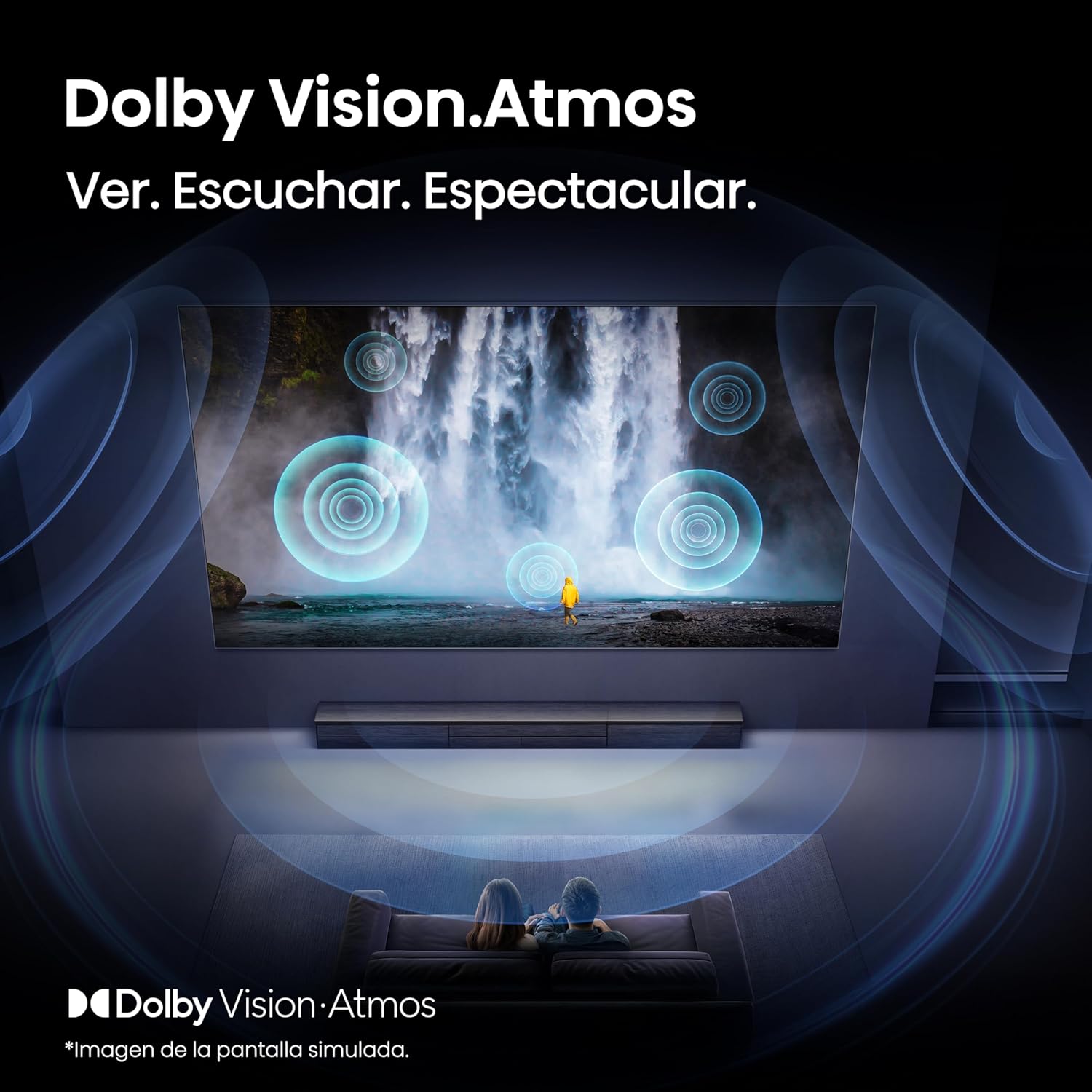 Hisense televisión QD6S Pantalla 65“ Pulgadas, QLED 4K Smart TV，AI 4K Upscaler,Dolby Vision·Atmos，Modo de Protección Ocular，Game Mode Plus，Fire TV【Patrocinador Oficial de FIFA World Cup 2026™】
