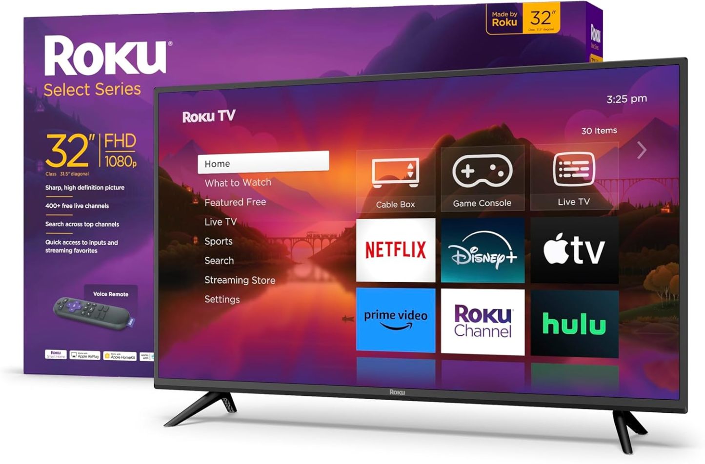 Roku Smart TV 2025 - Serie Selecta de 40 Pulgadas, TV Full HD de 1080p - RokuTV con Control Remoto de Voz - Televisi��n LED de visualizaci��n Plana con Wi-Fi para transmitir Noticias Locales en Vivo