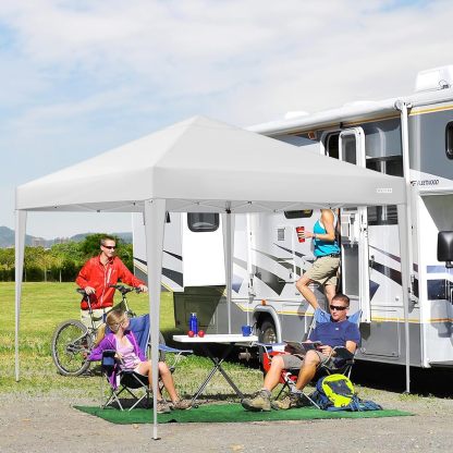 COBIZI - Toldo desplegable de 10 x 20 Pulgadas con 6 Paredes Laterales, toldo Impermeable para Eventos al Aire última intervensión, UPF 50+ cenador portátil para Fiestas, Playa, Camping, Boda,