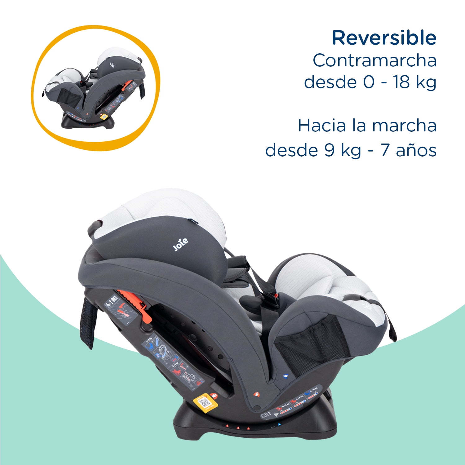 Autoasiento Bebe Joie Stages Silla Expandible Carro 3 En 1 Gray Gray