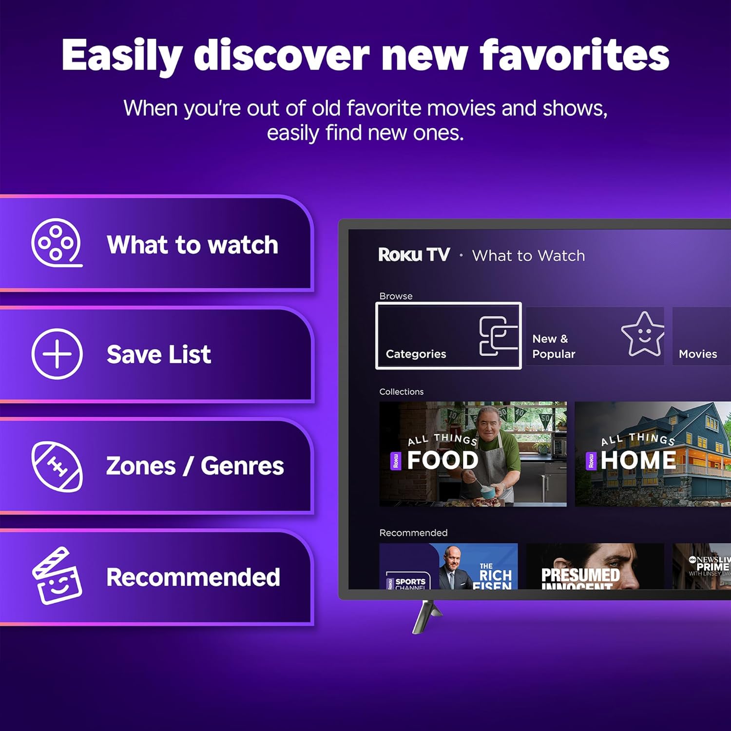 Roku Smart TV 2025 - Serie Selecta de 40 Pulgadas, TV Full HD de 1080p - RokuTV con Control Remoto de Voz - Televisión LED de visualización Plana con Wi-Fi para transmitir Noticias Locales en Vivo