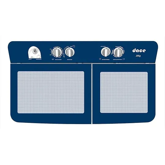 Lavadora Dace Semiautomática Doble Tina 20 Kg Blanca