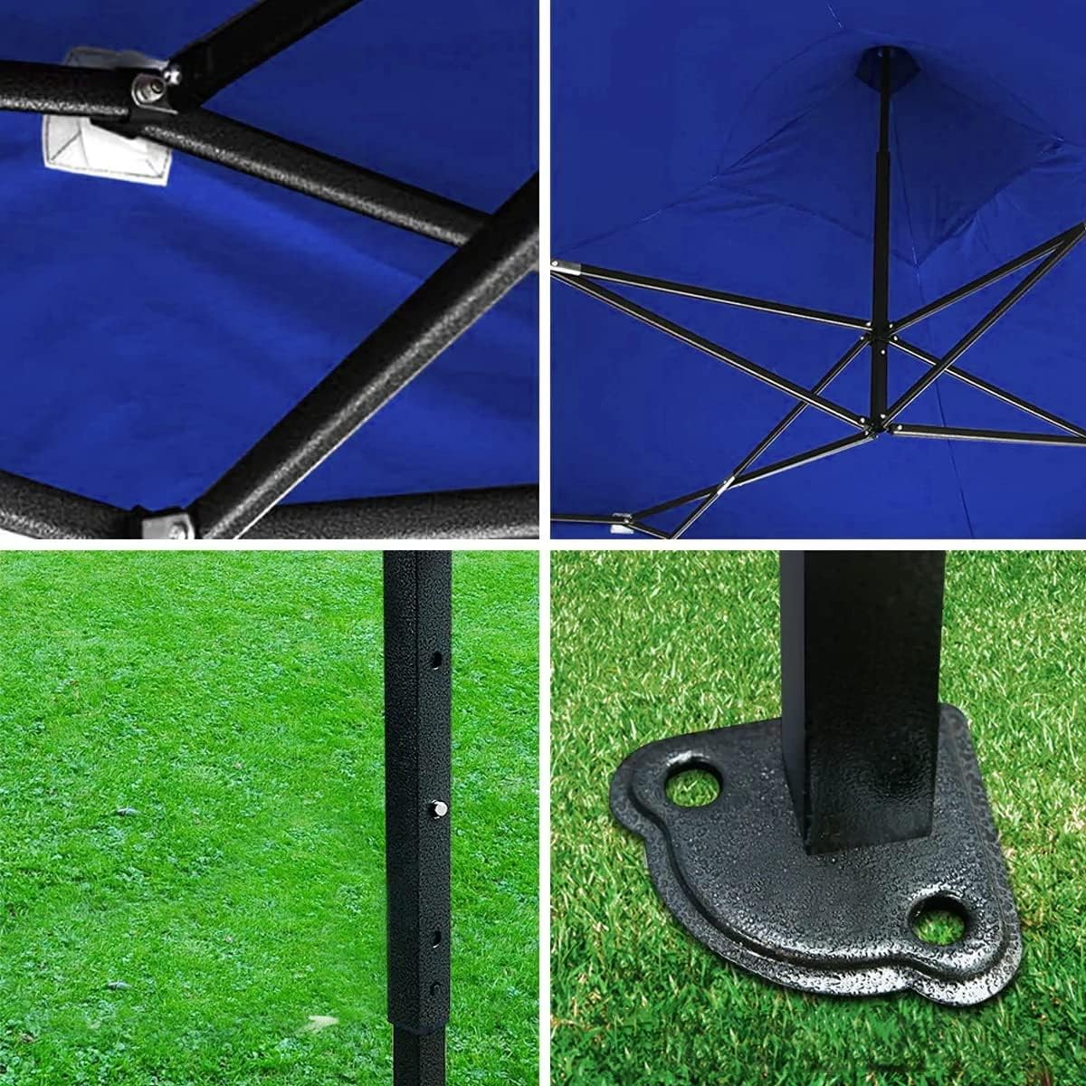 VANLIG | Carpa Toldo Plegable 2x2m | Impermeable, para Uso Temporal y Comercial | Fácil de Armar | Protección Solar UV | Ideal para Jardín, Eventos y Exterior | Color Negro