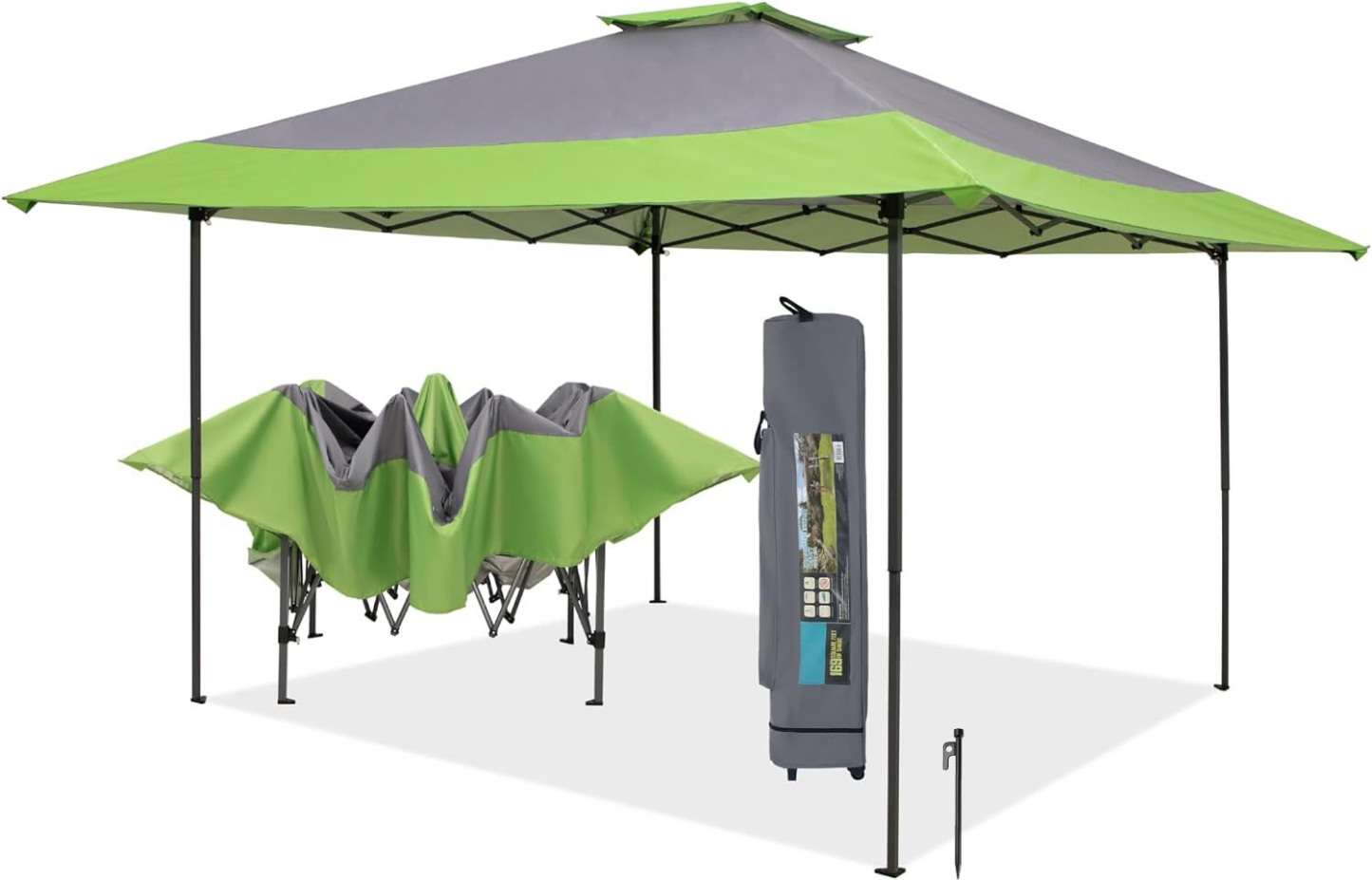 PHI VILLA - Toldo parasol con bloqueo UV de 4 x 4 m con kits de herram