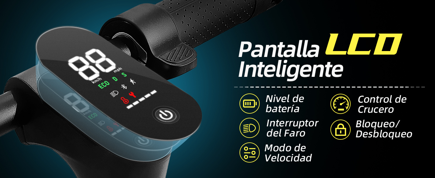 HONEYWHALE M1 MAX Scooter El&eacute;ctrico Plegable para Adultos,