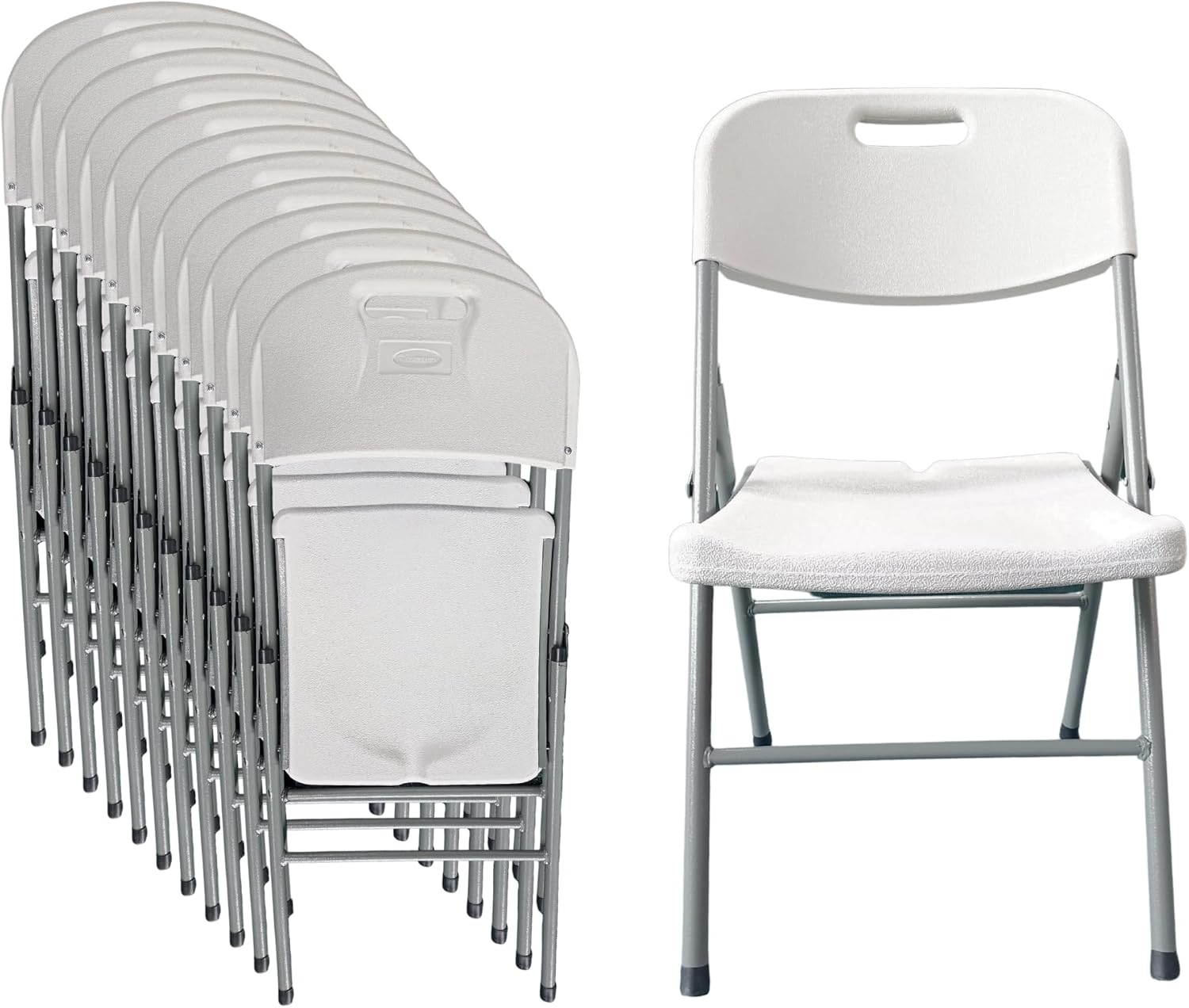INMATMEX Silla Plegable Marca Resistentes Ideal para Jardín Comidas Familiares Fiestas Paquete con 12 Sillas.