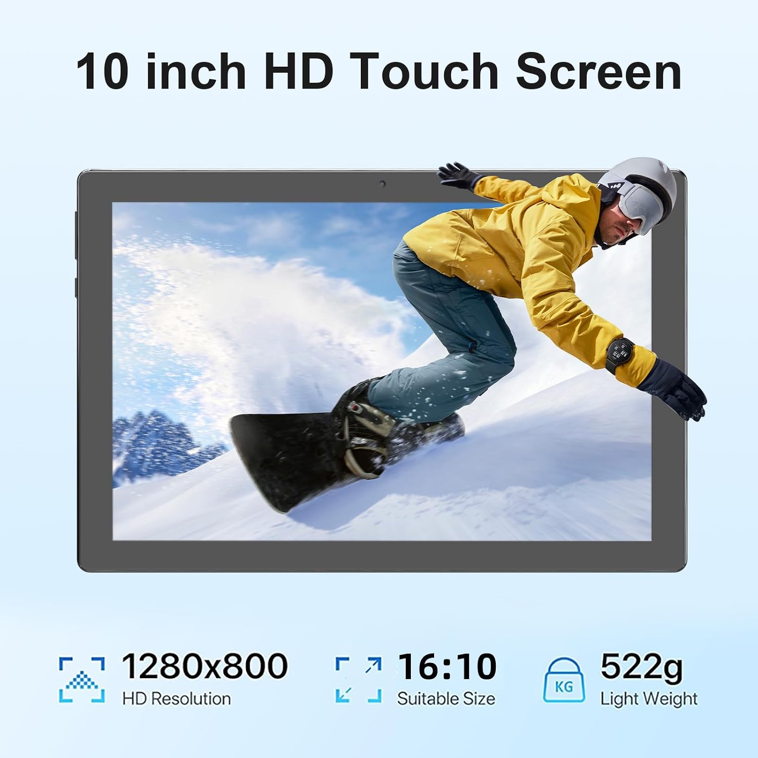 tablet 2 en 1 de 10 pulgadas Android 15 tabletas con teclado 64 GB ROM 8 GB RAM Soporte de expansión de 1 TB tablet de 10.1 pulgadas incluye funda para mouse Stylus Tab 8MP+2MP cámaras 6000mAh batería