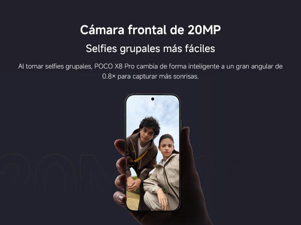 POCO X8 Pro | Con regalo exclusivo | Procesador Dimensity 8500-Ultra | Bater&iacute;a de 6500mAh (t&iacute;p) con HyperCharge de 100W | Pantalla AMOLED ultrabrillante de 1.5K y 120Hz | C&aacute;mara Sony IMX882 de 50MP con OIS | Resistencia al polvo y al agua IP68