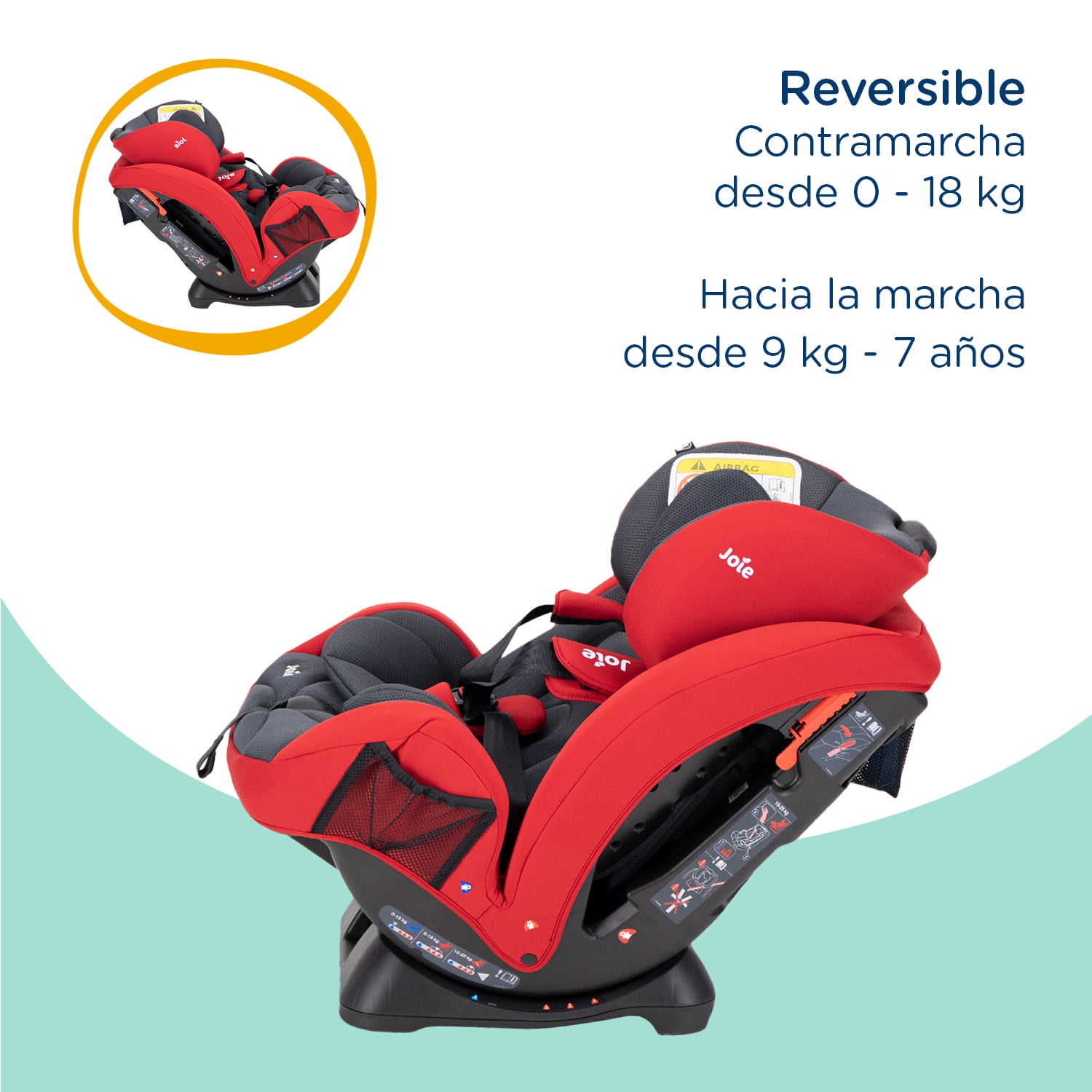 Autoasiento Bebe Joie Stages Silla Expandible Carro 3 En 1 Gray Gray