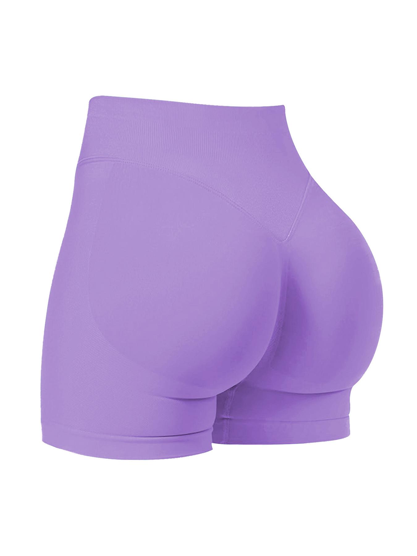Nuevos shorts deportivos sin costuras para mujer con cintura de tres secciones y efecto &ldquo;peach butt&rdquo;, pantalones ajustados para yoga y fitness, pantalones de tres cuartos para correr.