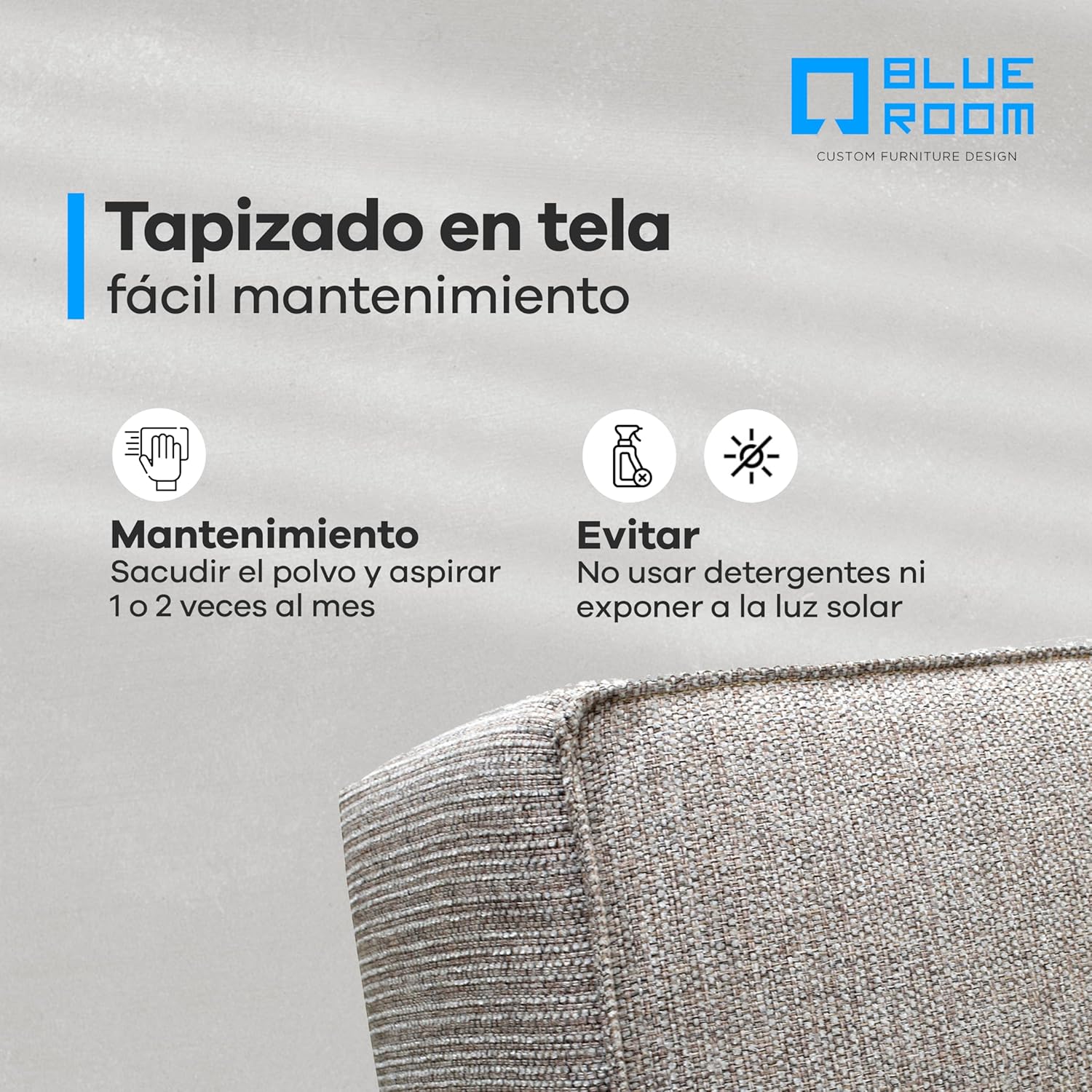 Blue Room Sofá Cama Matrimonial o Futón Reclinable Respaldo Abatible Color Beige Diseño Moderno Patas de Madera 188x88x80