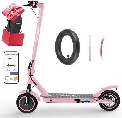 HONEYWHALE M2 MAX Scooter Eléctrico Plegable para Adultos, Motor de 500 W de Potencia Máxima, Velocidad Máxima 32KM/H, 22KM con Una Carga Completa, Patin Eléctrico con App Control Bluetooth