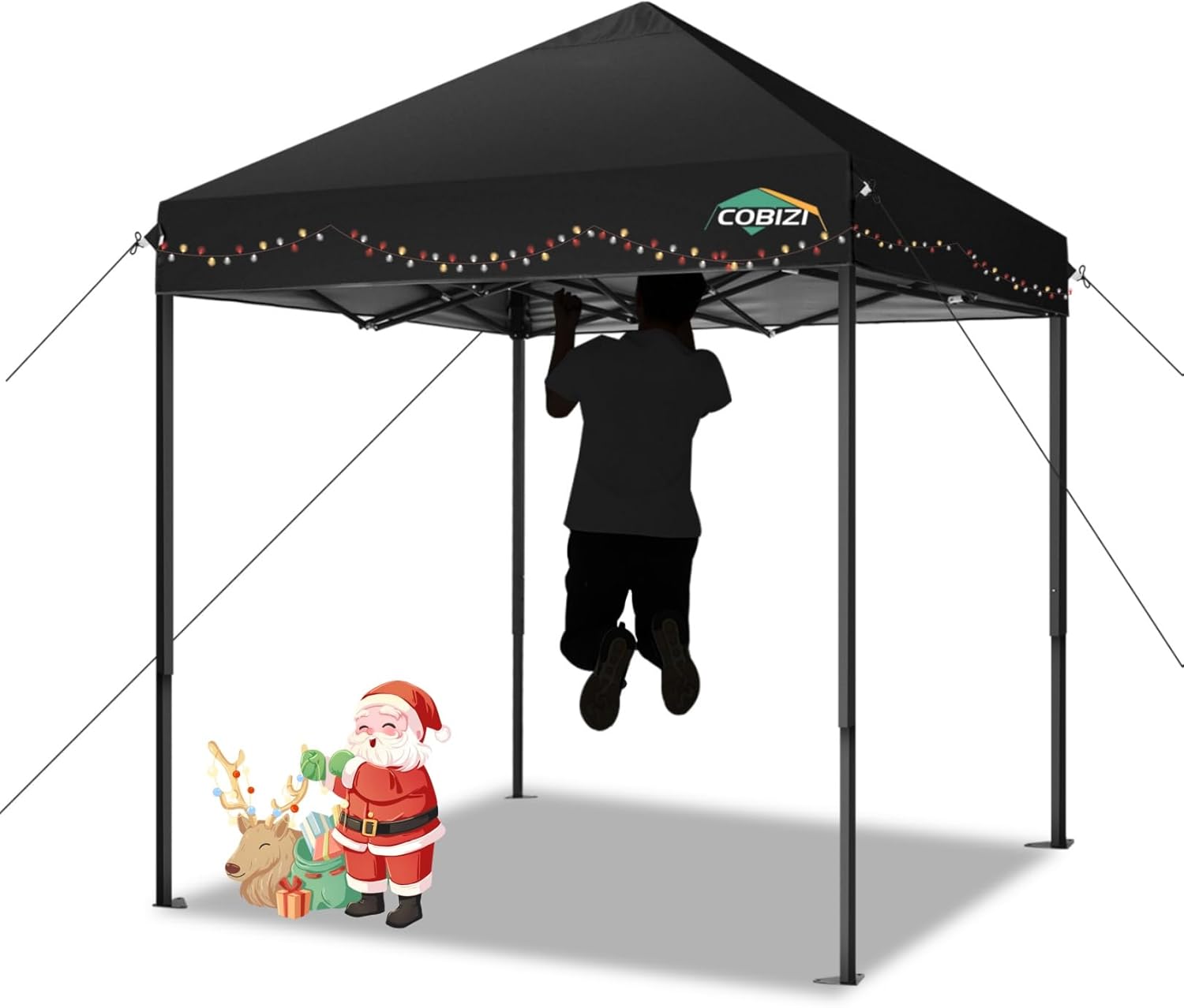 COBIZI - Toldo desplegable de 10 x 20 Pulgadas con 6 Paredes Laterales, toldo Impermeable para Eventos al Aire última intervensión, UPF 50+ cenador portátil para Fiestas, Playa, Camping, Boda,