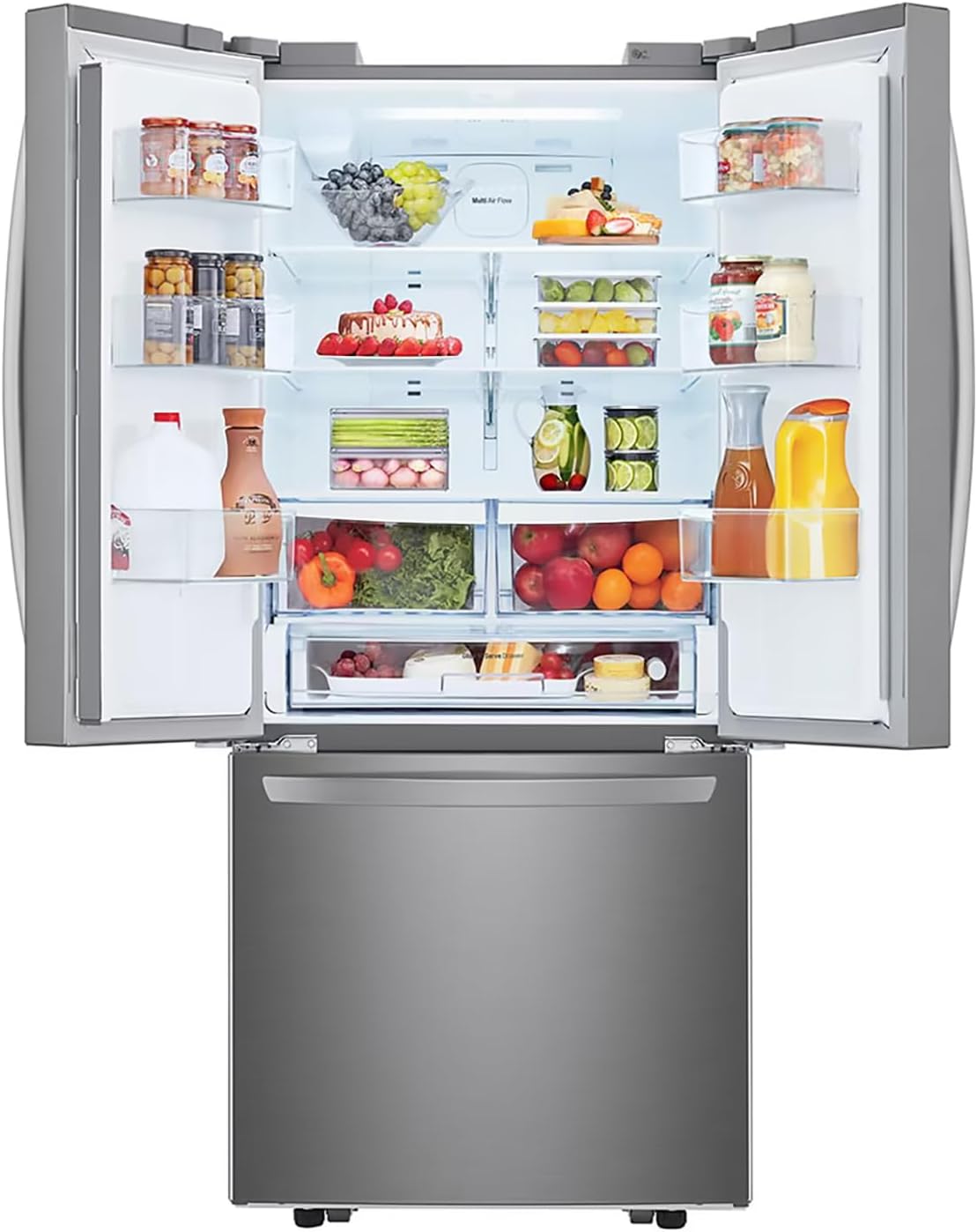 REFRIGERADOR 22" COLOR ACERO INOX FRENCH DOOR INVERTER MARCA LG GM22SGPk