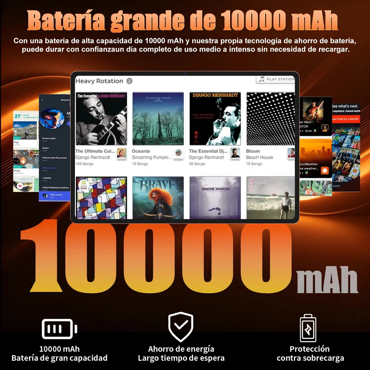 Tablet Android 15 de 10.1" con 22GB RAM, 256GB ROM y Funda Teclado
