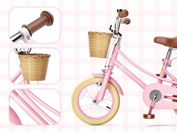 KORIMEFA Bike Toddlers and Kids, 12, 14, 16, 20 Inch Toddler & Kids Bike with Adjustable Seat & Handlebar, Training Wheels, Basket & Bell | Lightweight & Safe Design DealsForYouDays