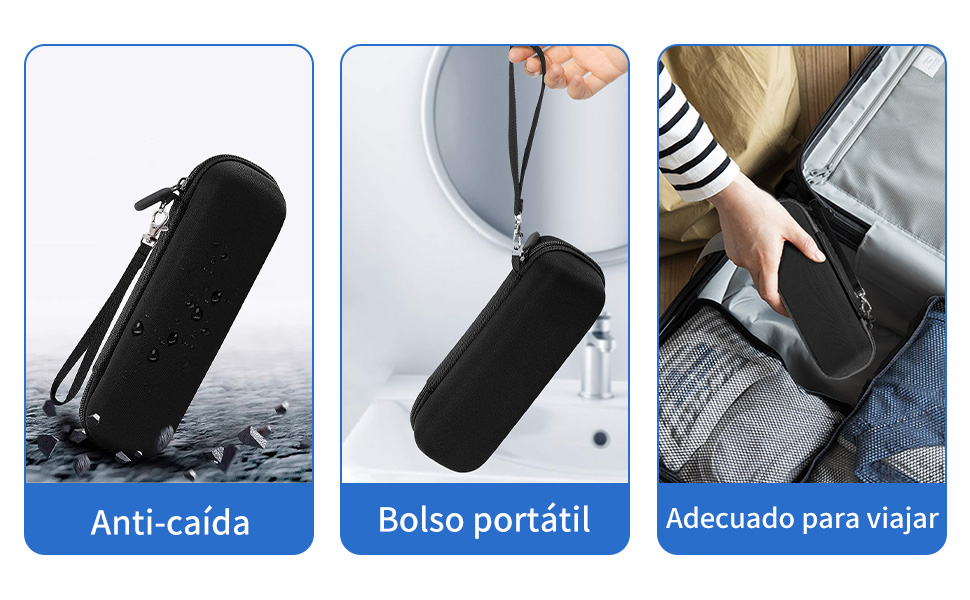 1. Anti-caída 2. Bolso portátil 3. Adecuado para viajar