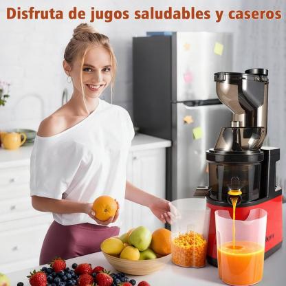 FLOSSY Exprimidor Multifuncional : Un Solo Toque, Fácil de Usar, Limpieza Sencilla, Exprimido Frío Fresco y Higiénico
