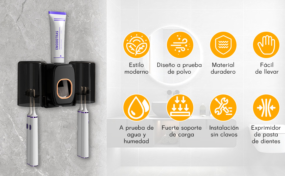 Portacepillos de Dientes de Baño