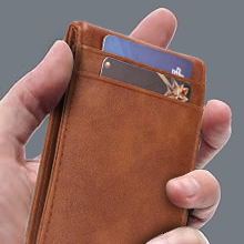 Carteras para Hombre con Dinero Clip, Billetera para Caballero RFID Bloquean