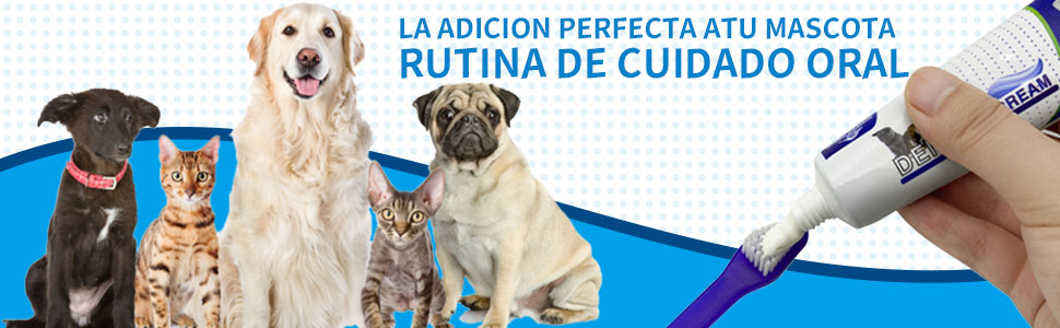 Pasta de dientes de mascota Cepille a sus mascotas regularmente