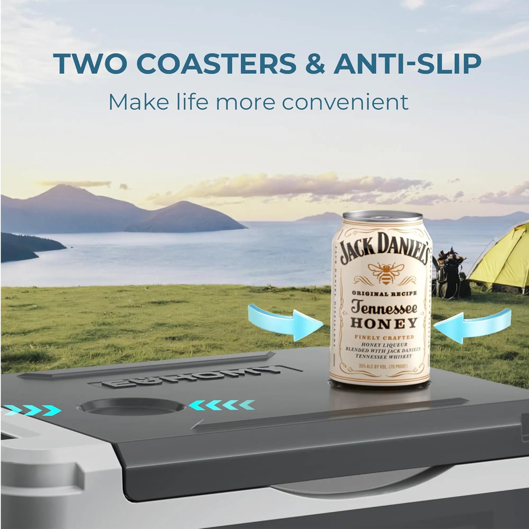 Nevera eléctrica de 12 V y 11 cuartos (refrigerador para coche) — Compatible con App y Bluetooth, congelador portátil para vehículos recreativos y automóviles