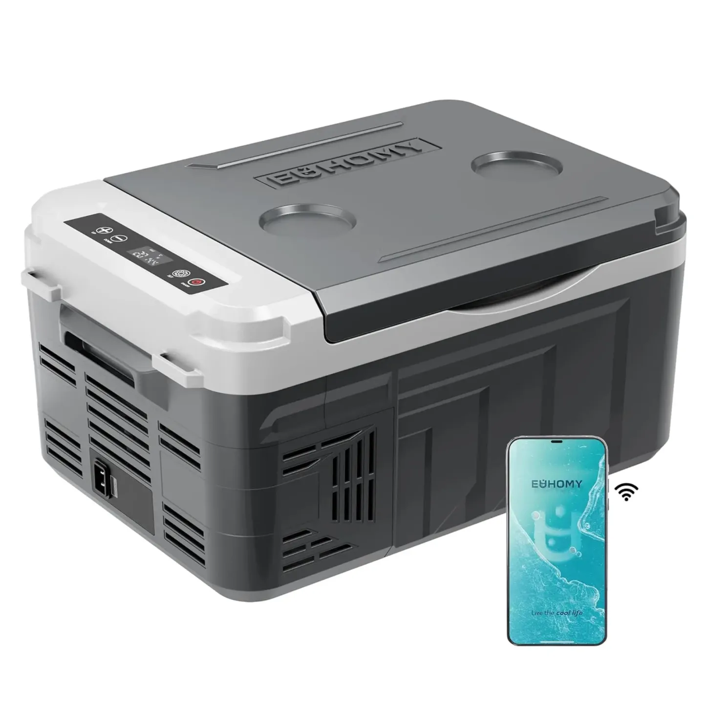 Nevera eléctrica de 12 V y 11 cuartos (refrigerador para coche) — Compatible con App y Bluetooth, congelador portátil para vehículos recreativos y automóviles
