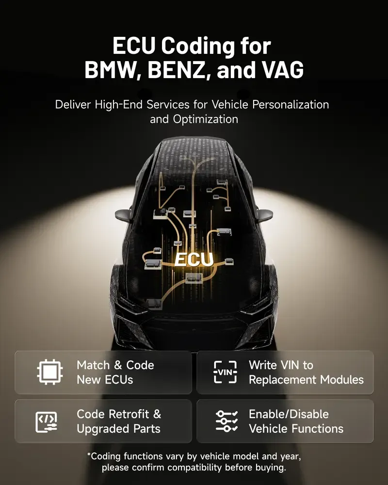 Escáner bidireccional TOPDON ONE de 10,1" con codificación de ECU, J2534 Pass-Thru, diagnóstico TopFix AI, mapeo de topología OE. Herramienta de escaneo automotriz profesional.