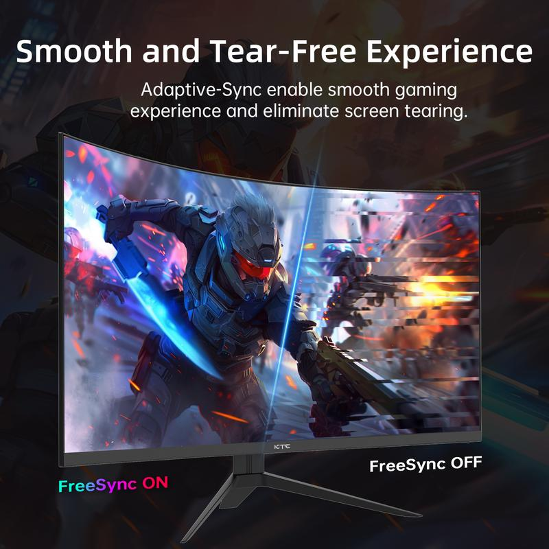 Monitor gaming curvo (1500R) HVA de 32 pulgadas, resolucin 1920x1080p a 240 Hz, cobertura de color sRGB del 125 %, tiempo de respuesta de 1 ms, compatibilidad con FreeSync/G-Sync y HDR10, puertos HDMI/DP/USB, montaje VESA, inclinacin ajustable, color ne