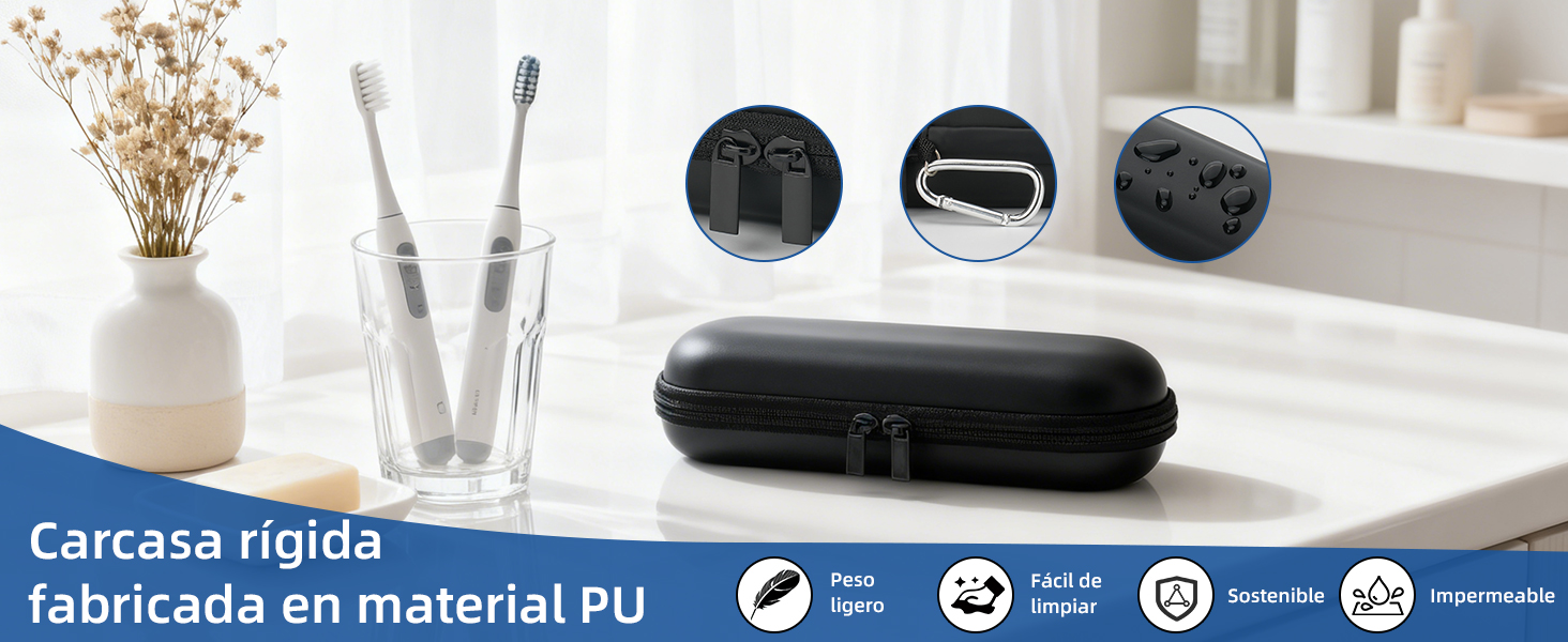 Estuche Portátil para Cepillos de Dientes
