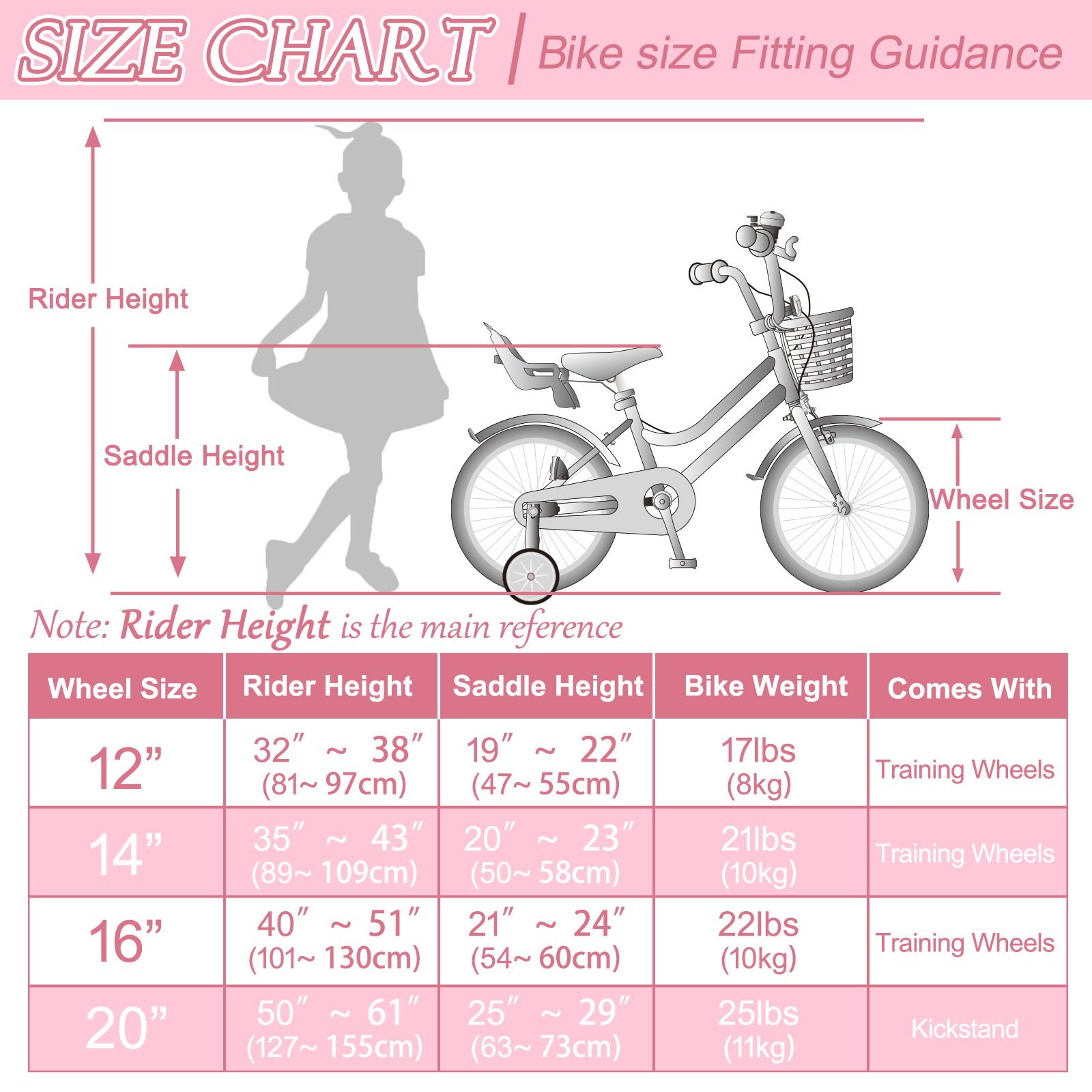 KORIMEFA Bike Toddlers and Kids, 12, 14, 16, 20 Inch Toddler & Kids Bike with Adjustable Seat & Handlebar, Training Wheels, Basket & Bell | Lightweight & Safe Design DealsForYouDays