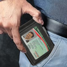 Carteras para Hombre con Dinero Clip, Billetera para Caballero RFID Bloquean