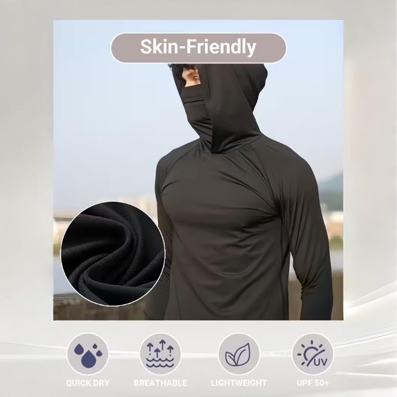 OKP 6-Piece Men's Casual Hoodie Pullovers Blue Black Light Gray Slim Fit Long Sleeve Lightweight UPF Sun Protection Soft Breathable Timeless Classic Versatile Machine Washable Comfort Multi-Occasion Wear Menswear Set  Stylish Tops