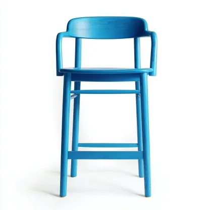 Tabouret de bar Bois 45x45x95 cm - Bleu - Design moderne-Bambooupio