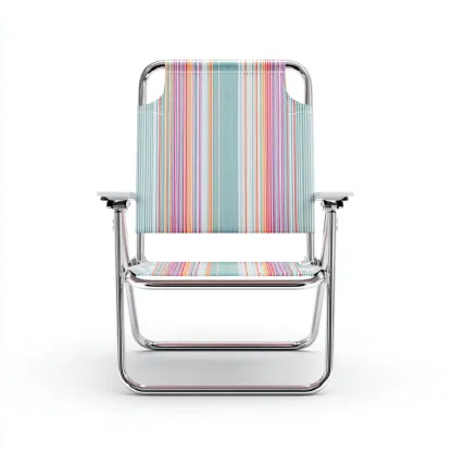 Fauteuil de jardin 56x64x79 cm métal multicolore-bleu clair - chaise relax extérieure-Bambooupio