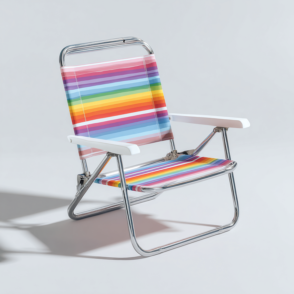 Fauteuil de jardin 57x65x80 cm métal multicolore-blanc - chaise relax extérieure-Bambooupio