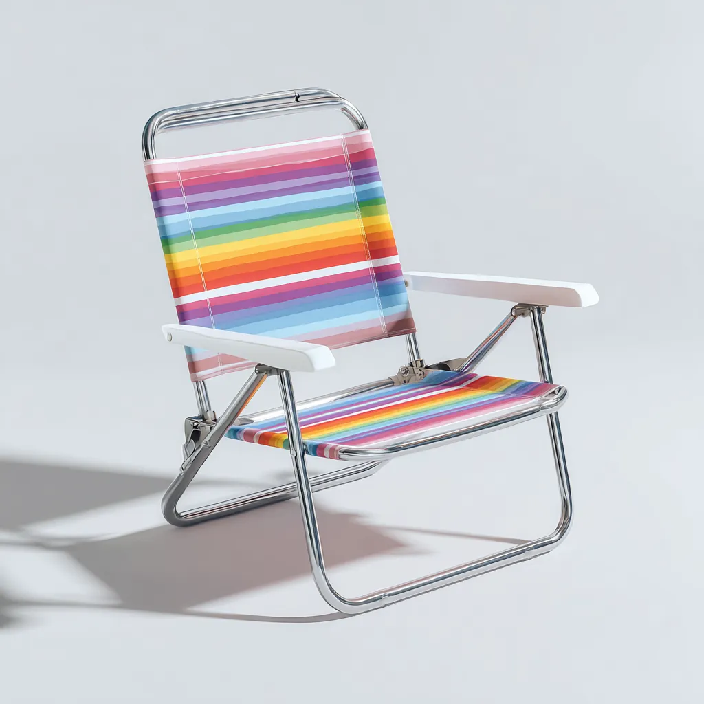 Fauteuil de jardin 57x65x80 cm métal multicolore-blanc - chaise relax extérieure-Bambooupio