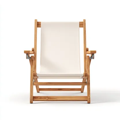 Fauteuil de jardin Bois-Tissu 62x58x82 cm Blanc-Bois naturel Style naturel-Bambooupio