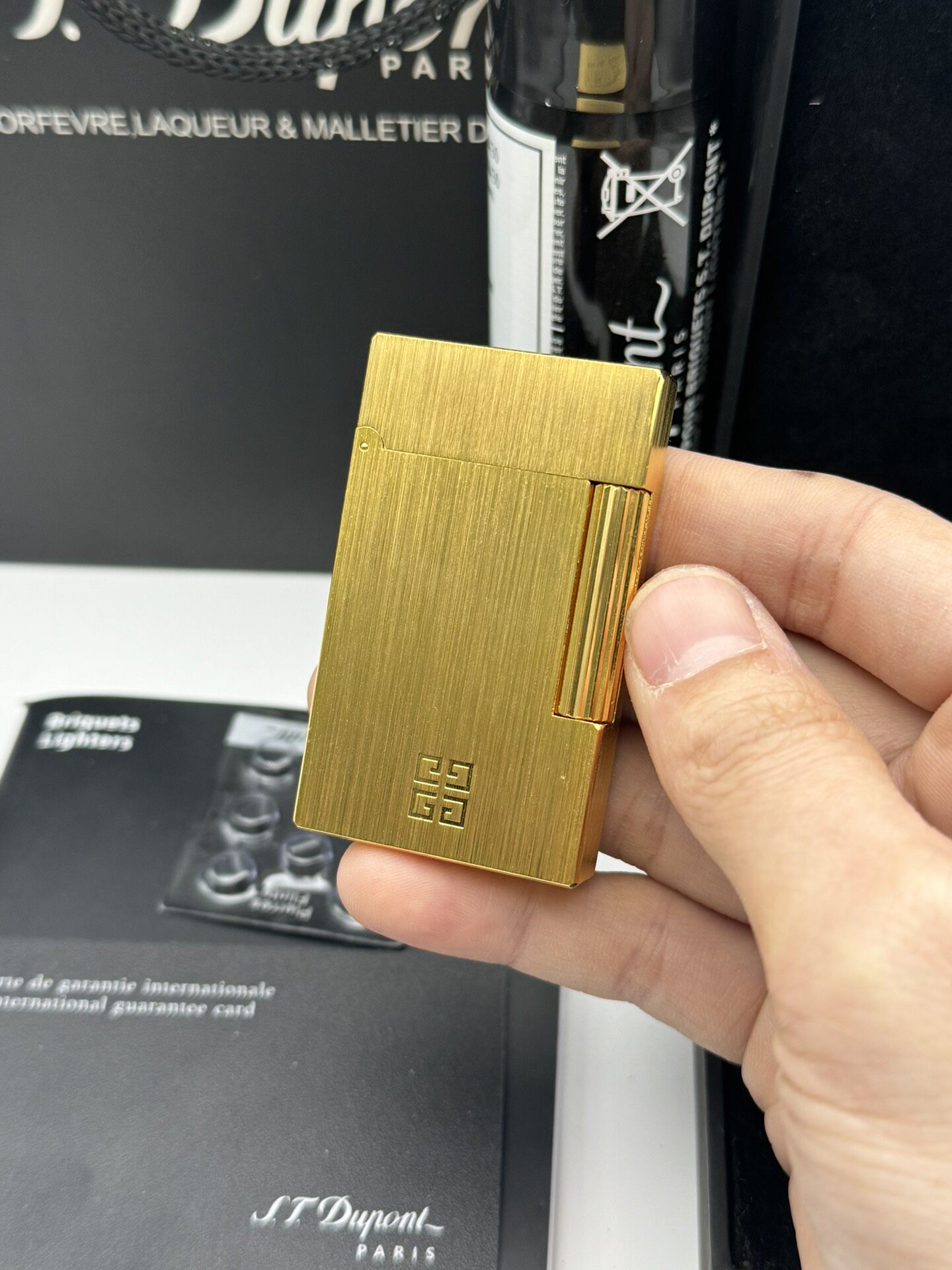 Givenchy Vintage Vertical Stripe Brushed Edition Lighter