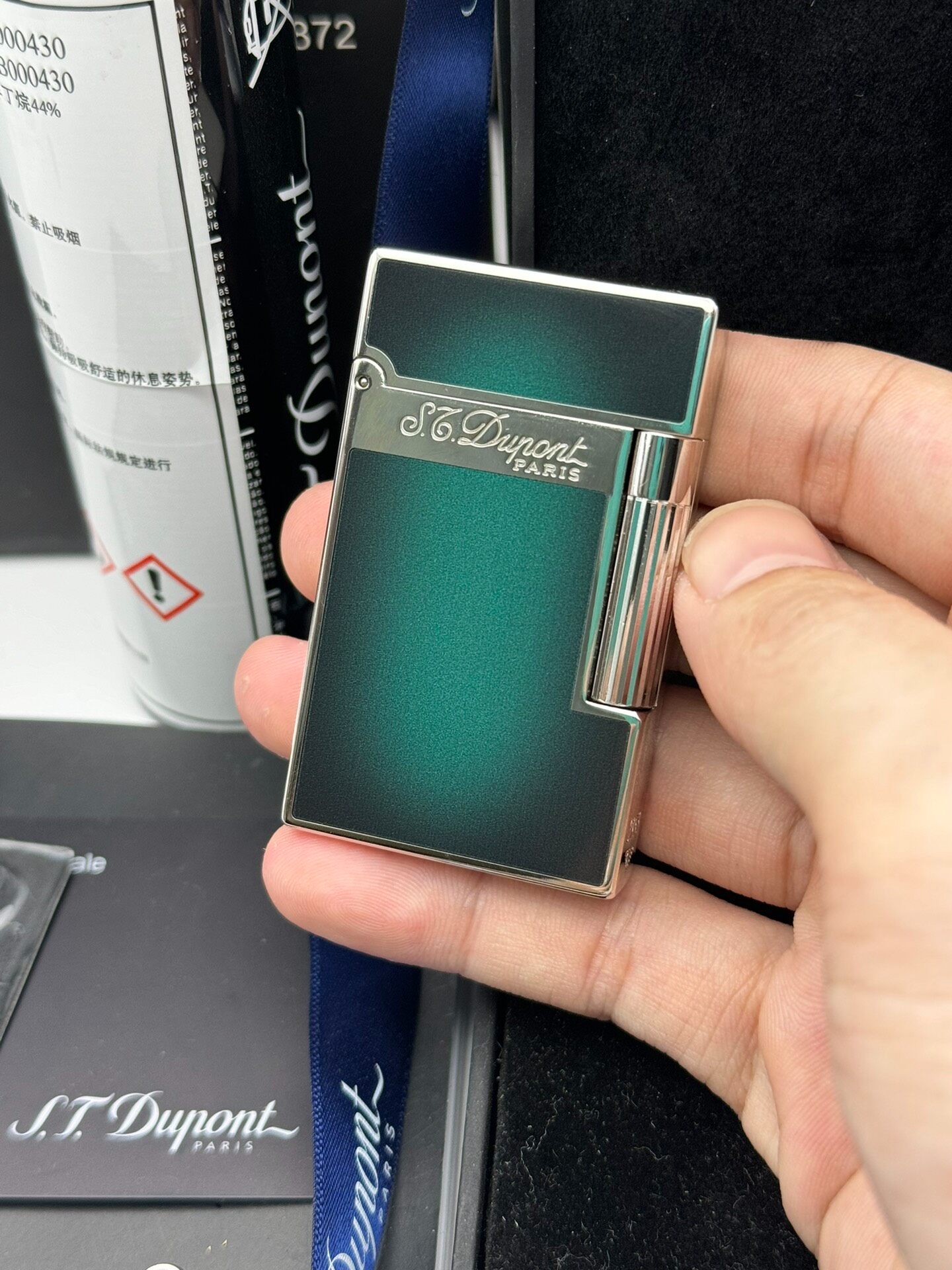 ST Dupont 1953 Purple-Black Dual Flame Butane Lighter | Limited Edition