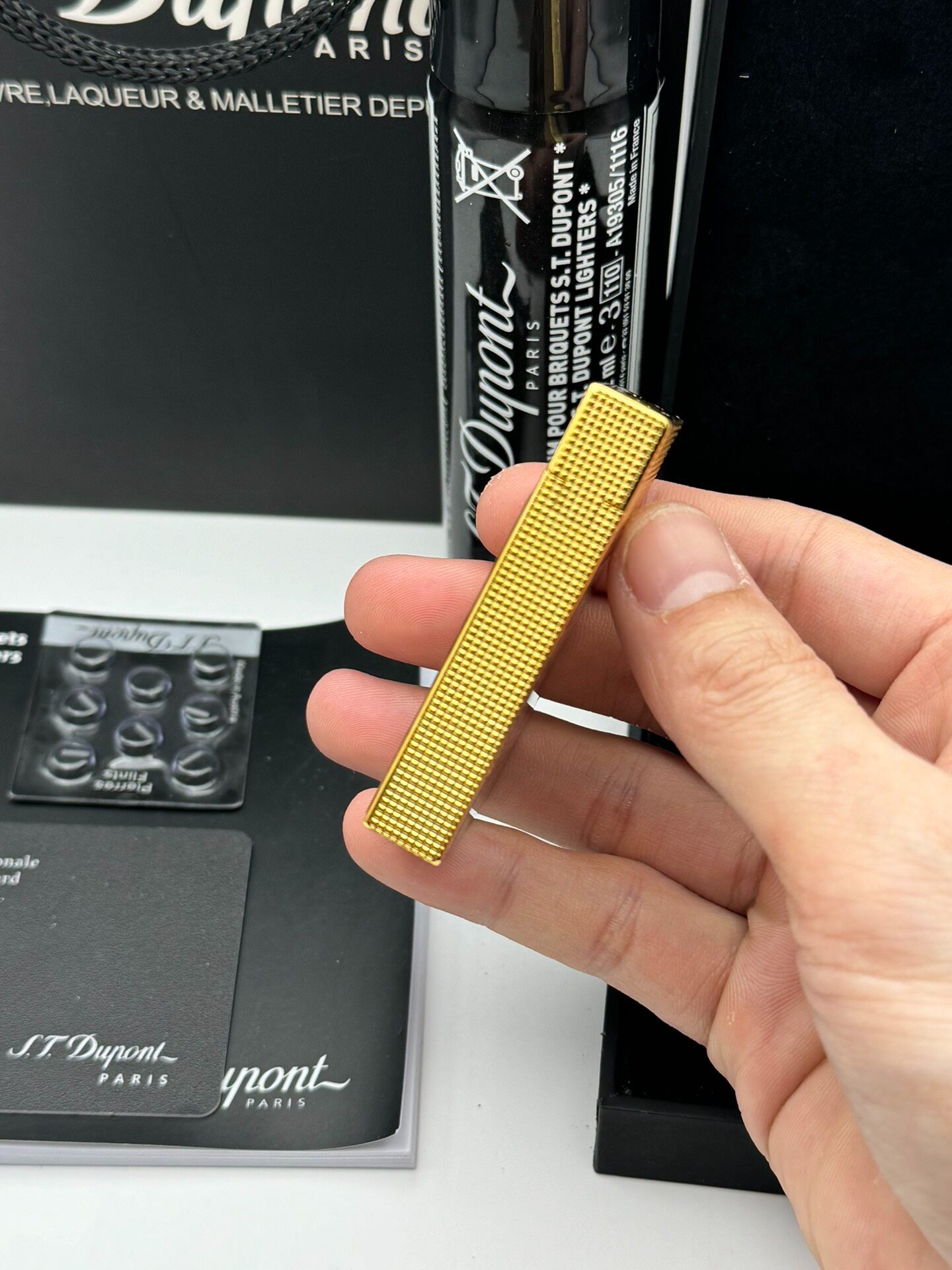 ST Dupont Ligne 2 Mosaic Pattern Butane Lighter | Limited Edition