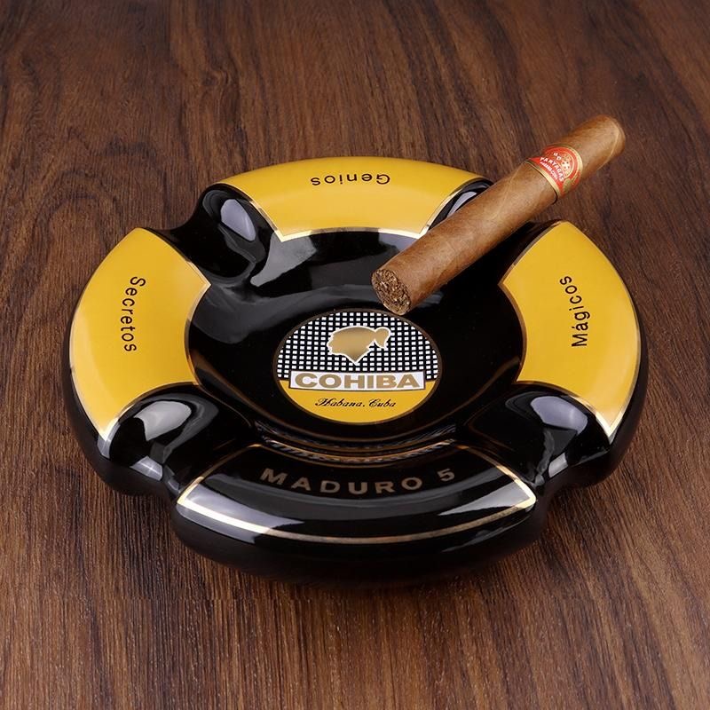 CH Cuba Limited Edition Ceramic Ashtray 220mm Round Luxury Design
