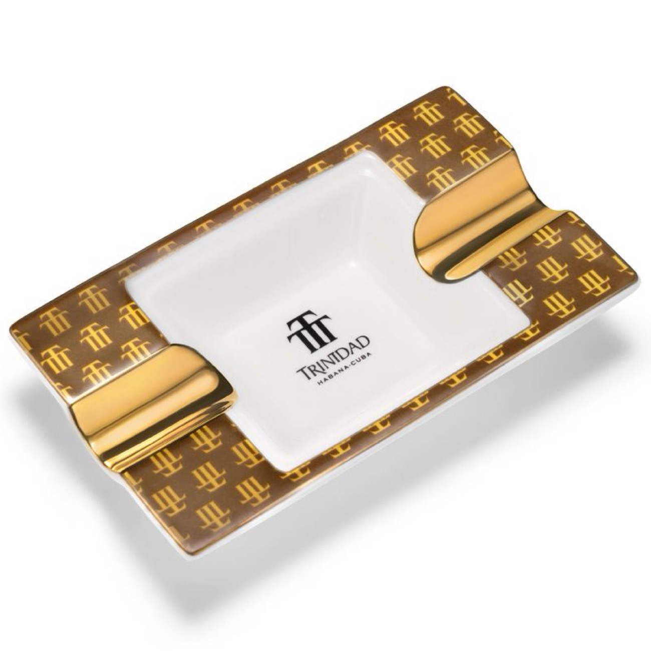 Luxury Ceramic Ashtray Large Wide Bowl Premium Tabletop Ash Tray with Gift Box