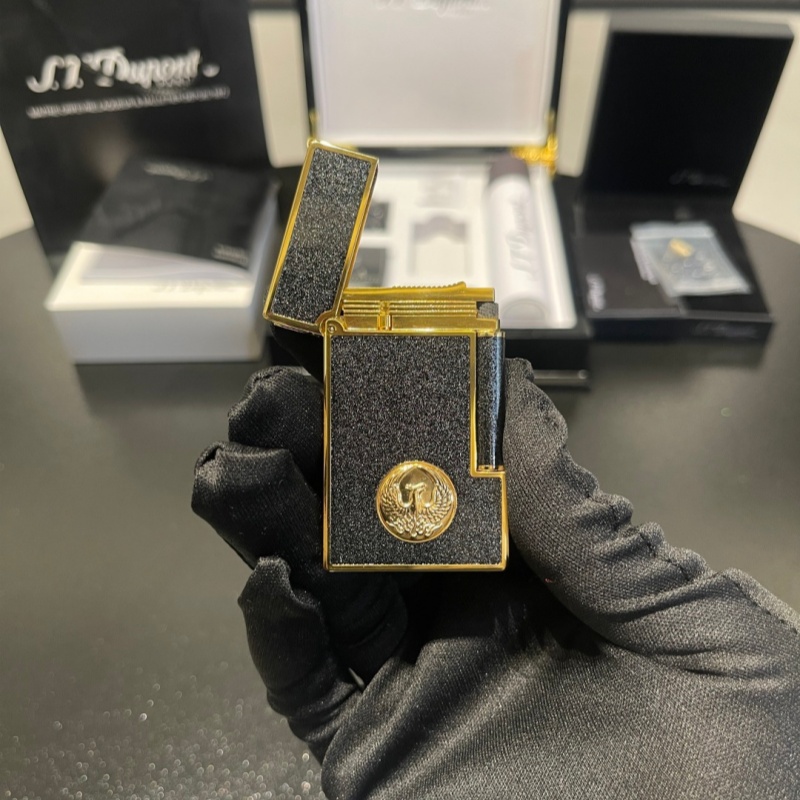 S.T. Dupont Le Grand Phoenix Emblem Lighter – Silver & Gold Editions