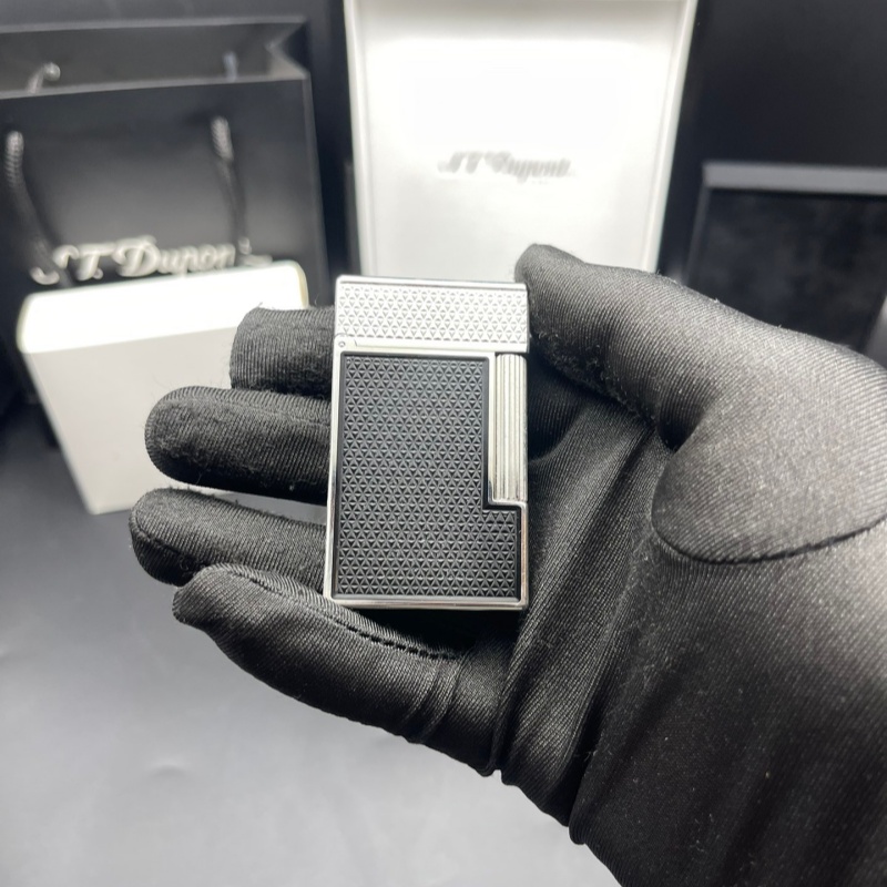 S.T. Dupont Le Grand Diamond Head Black Palladium Luxury Lighter