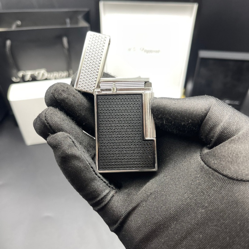 S.T. Dupont Le Grand Diamond Head Black Palladium Luxury Lighter