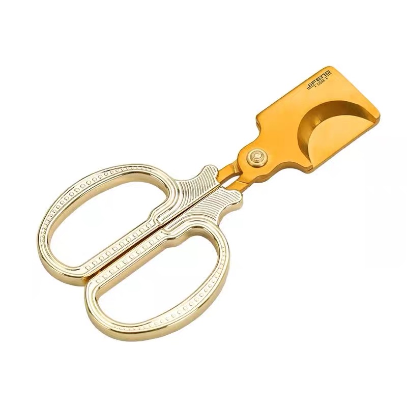 JIFENG Classic Large Ring Gauge Cigar Cutter | Vintage Handle Guillotine Cutter
