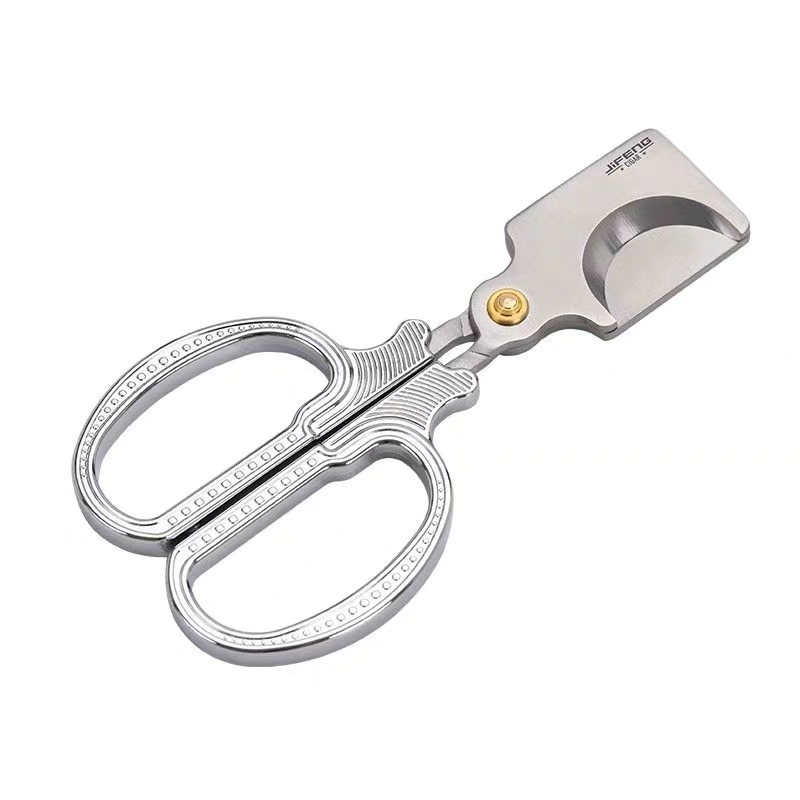 JIFENG Classic Large Ring Gauge Cigar Cutter | Vintage Handle Guillotine Cutter