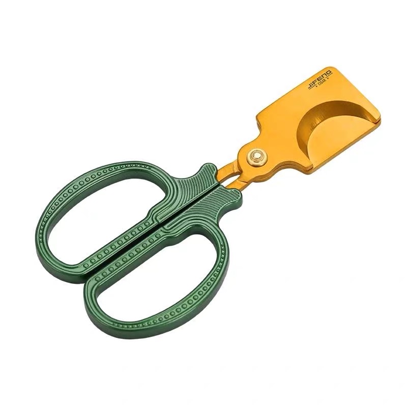 JIFENG Classic Large Ring Gauge Cigar Cutter | Vintage Handle Guillotine Cutter